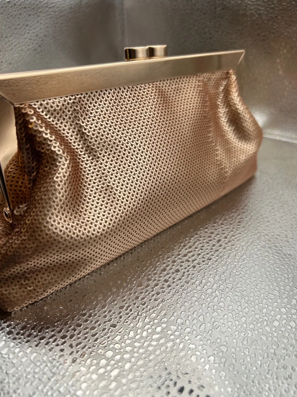 Olga Berg Zephyr Sequin Clutch - Picture 5 of 11